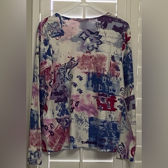 EUC WOMEN’S LS SUPER SOFT TEESHIRT FABRIC TOP; CITY BLUES BY KORET; SIZE L; $12 - Picture 2 of 9